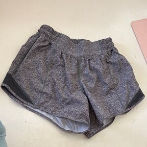 lululemon athletica Heathered Gray Women's Running Shorts